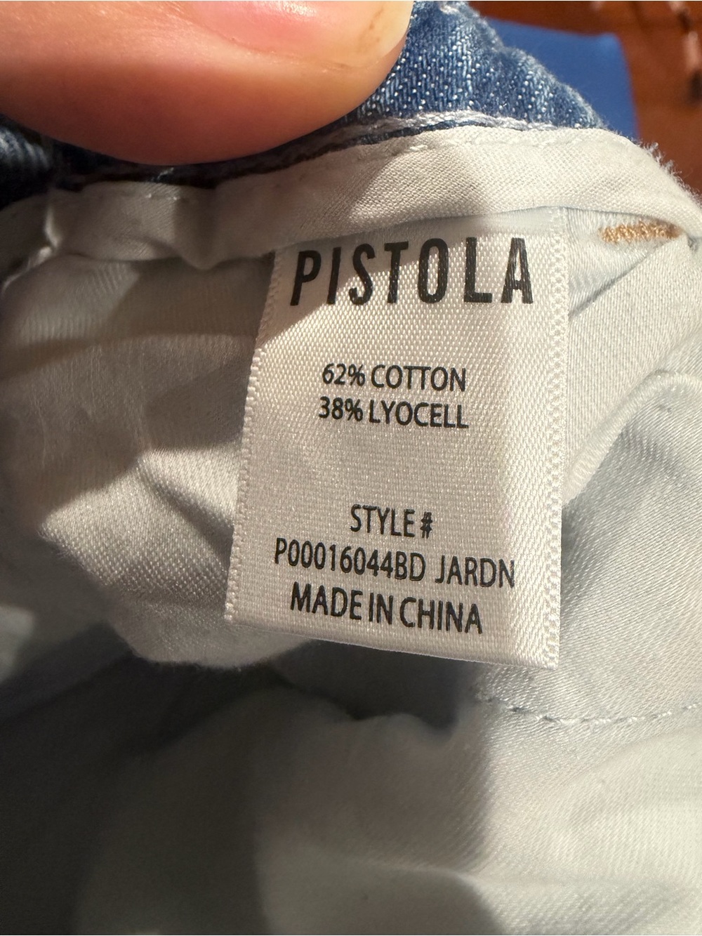 pistola Light Wash Straight-Leg Jeans with Front Panel Seams - Picture 6 of 6